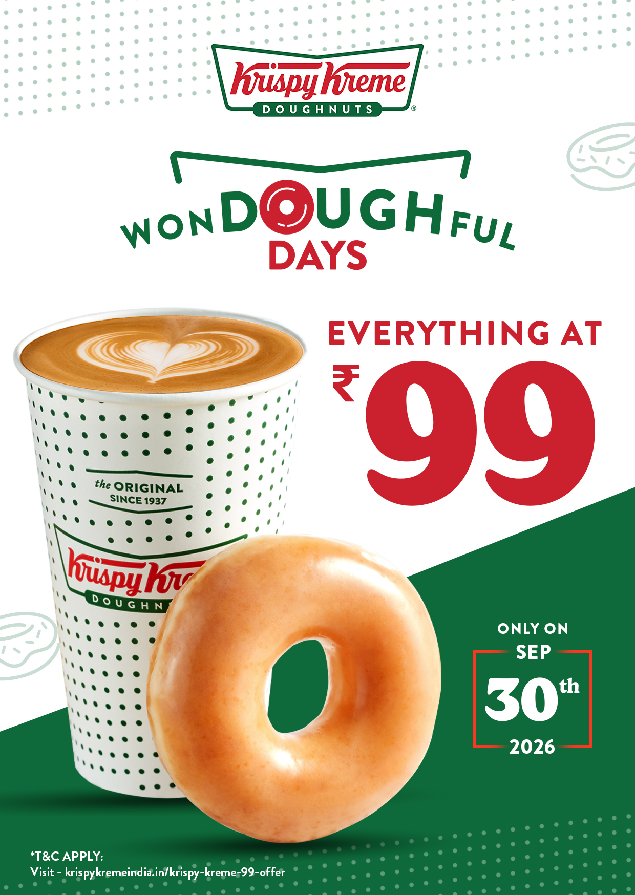 Krispy Kreme One Day ₹99 Offer